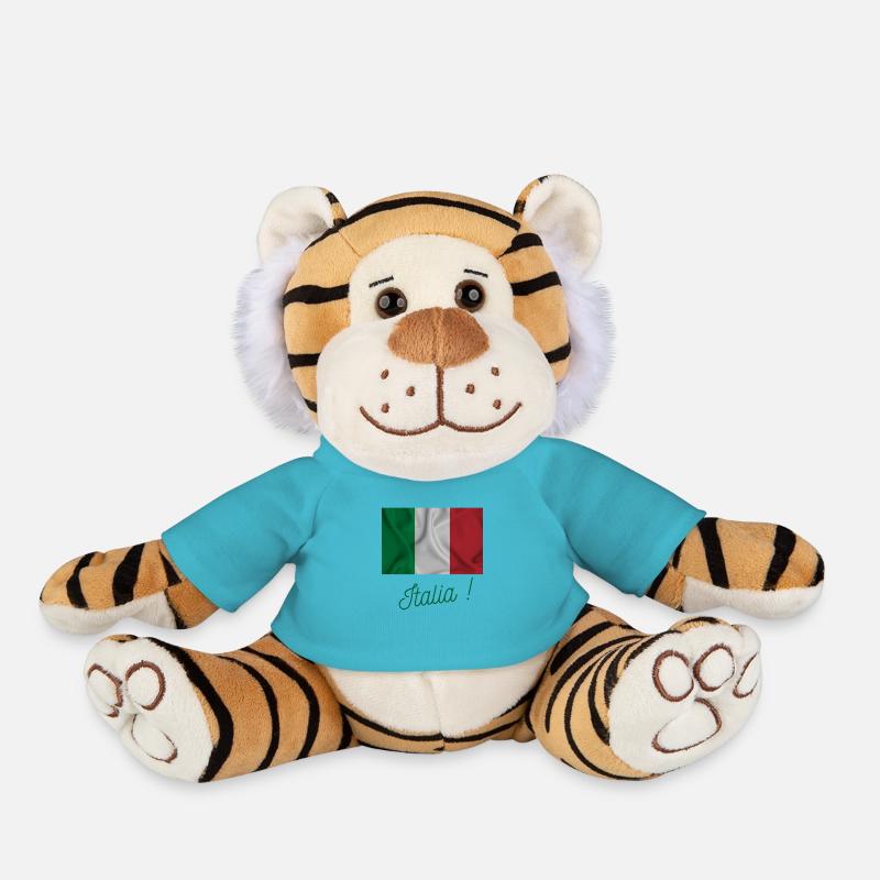 Italia - Peluche Tigre - bleu outremer