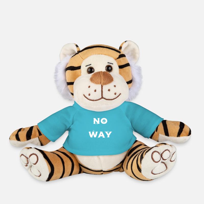 No Way - Plush Tiger - atoll blue