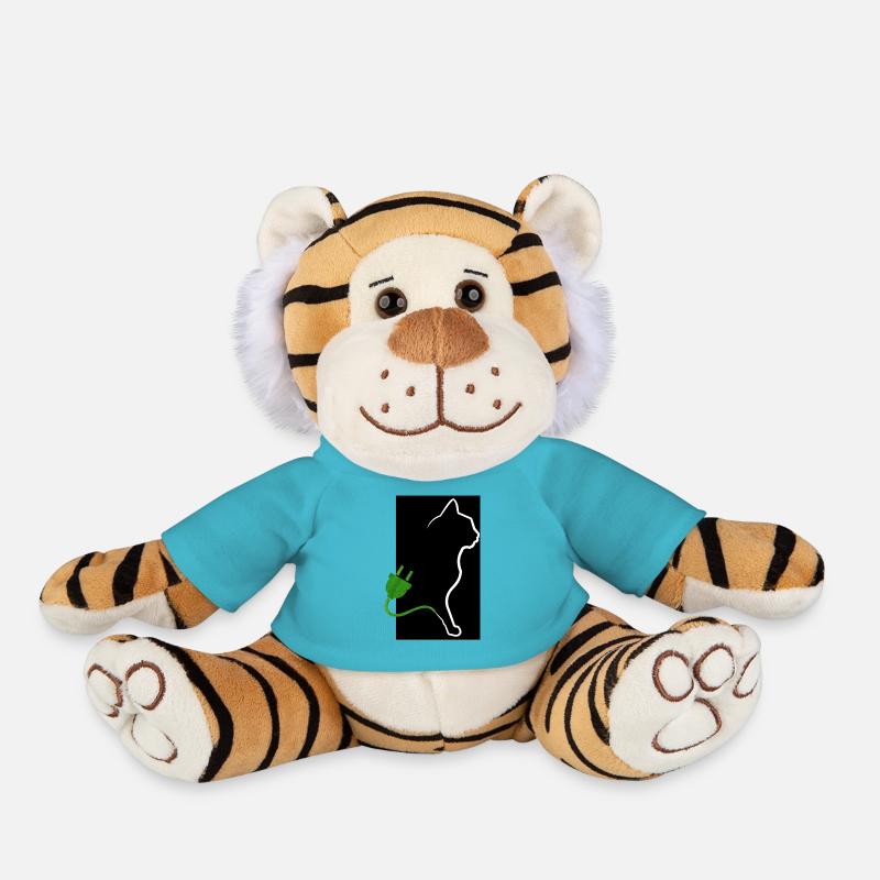 Öko-Katze - Plüschtiger - Atollblau