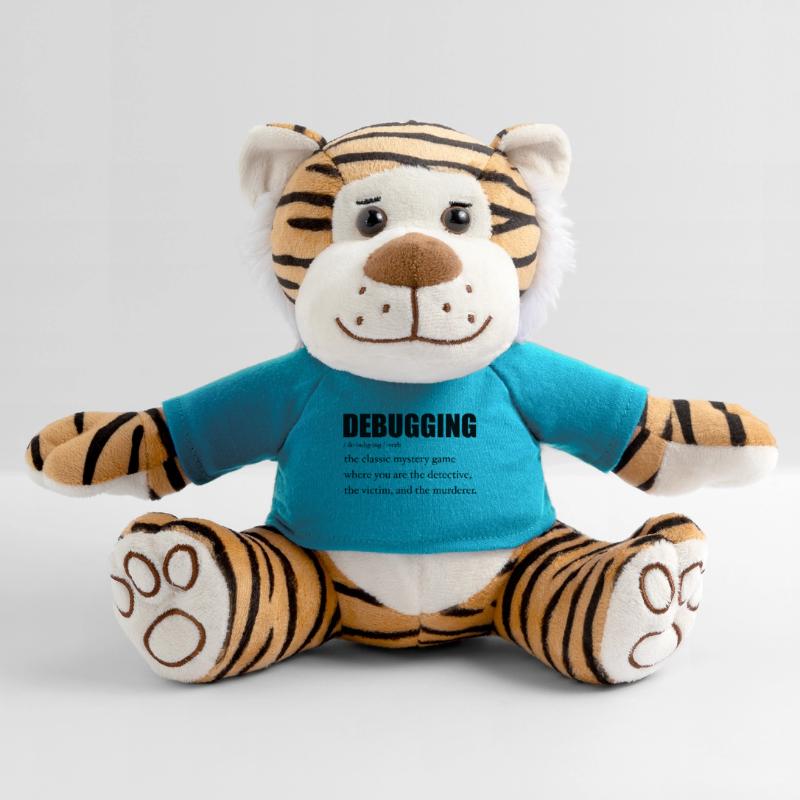Programmer Debugging Definition Funny IT Developer Peluche Tigre