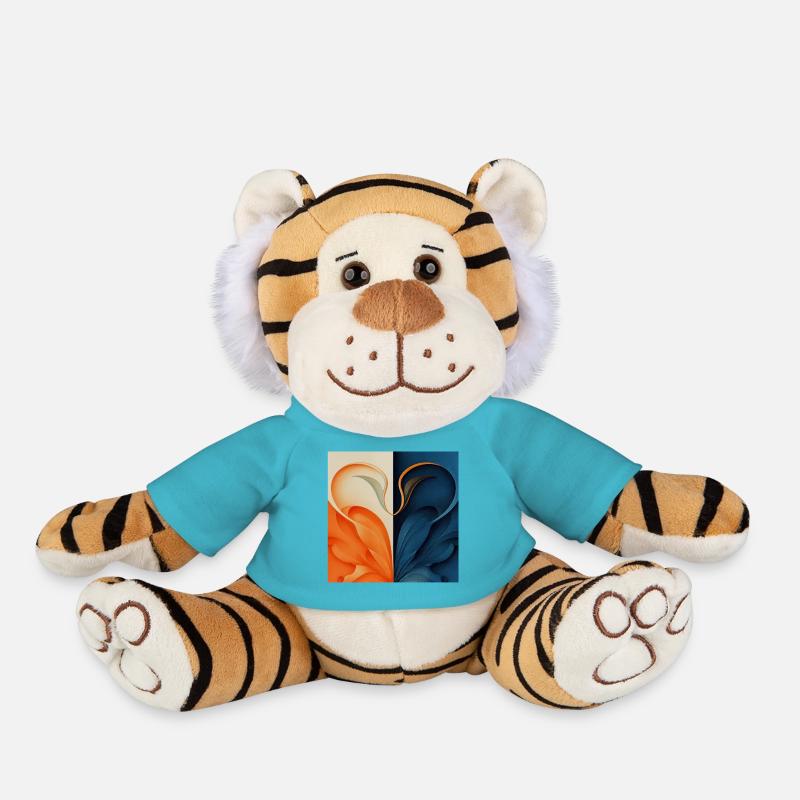 Dear Swans - Plush Tiger - atoll blue
