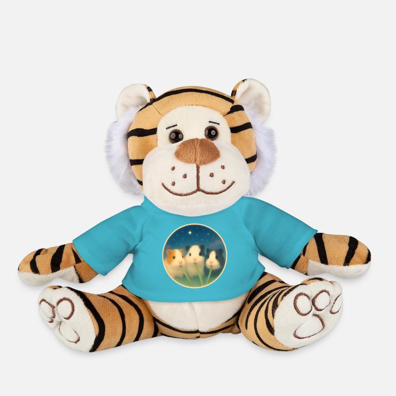 Amis pour la vie - Peluche Tigre - bleu outremer
