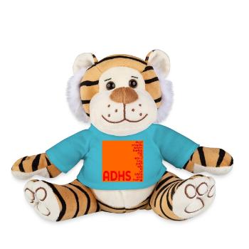 ADHD'S FOCUS CONCENTRATION - Plush Tiger - atoll blue - Front