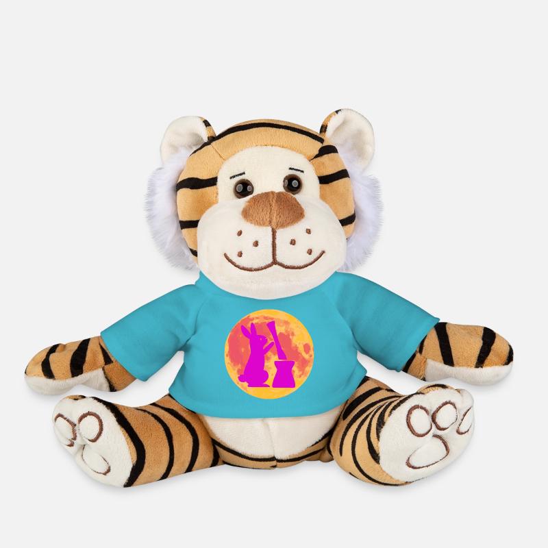 Gâteau de riz Moon Bunny Stomps – Full Moon Design - Peluche Tigre - bleu outremer