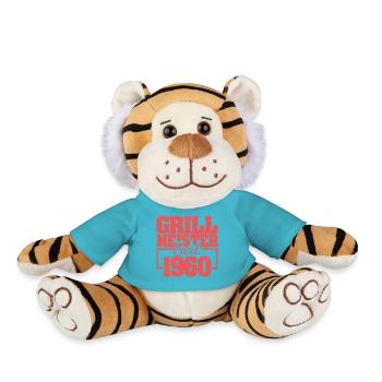 Born in 1960 - Plush Tiger - atoll blue - Front