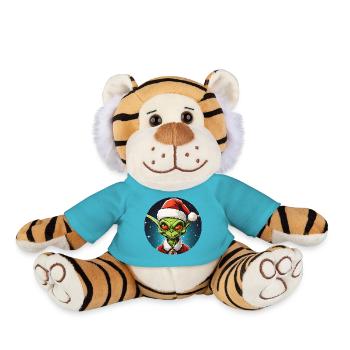 Alien Christmas - Plush Tiger - atoll blue - Front