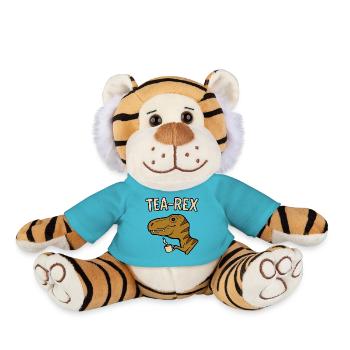 Thé Rex Dinosaure avec tasse - Peluche Tigre - bleu outremer - Devant