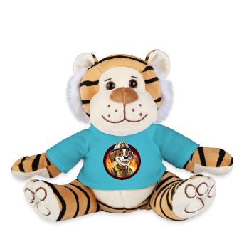 Fire Brigade Dogs - Plush Tiger - atoll blue - Front