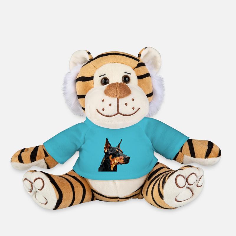 DOBERMAN - Plush Tiger - atoll blue