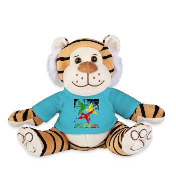 Three little birds - Plush Tiger - atoll blue - Front