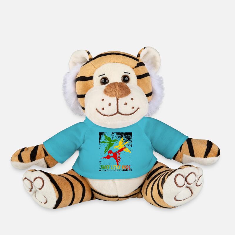 Drei kleine Vögel - Plüschtiger - Atollblau