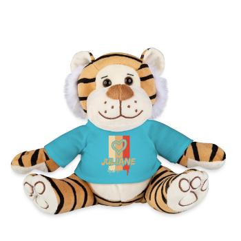 Gift idea Juliane - Plush Tiger - atoll blue - Front
