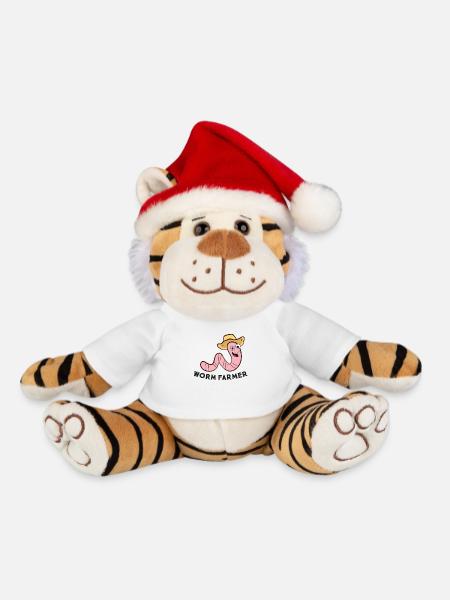 Wurmzüchter Vermikultur Kompostierung Wurmzucht - Weihnachtstiger - Weiß - Vorne