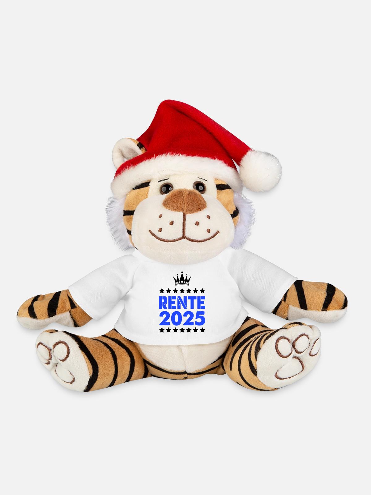 rente 2025 - Weihnachtstiger - Weiß - Vorne