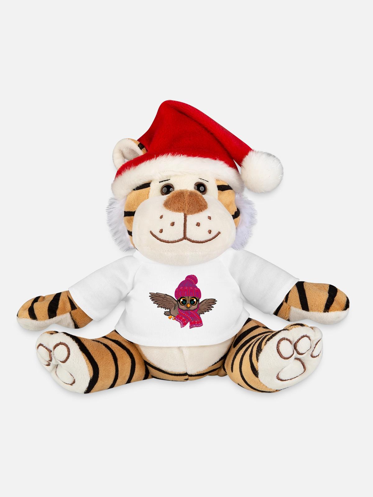 Frosteule Eule Frostbeule Herbst Winter - Weihnachtstiger - Weiß - Vorne
