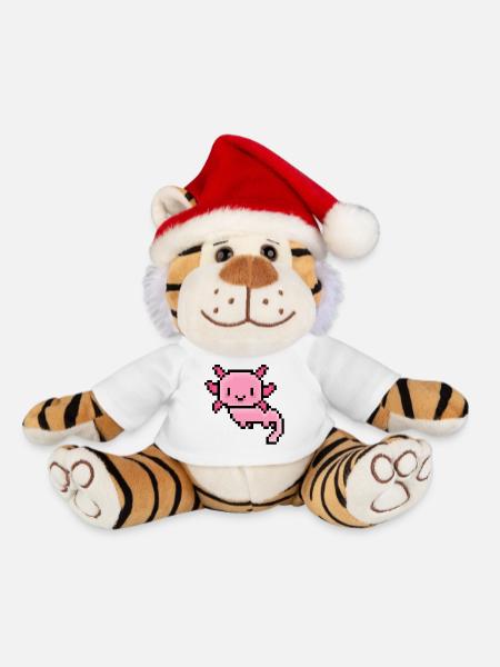 Süßer Pixel-Axolotl – Kawaii Tierdesign - Weihnachtstiger - Weiß