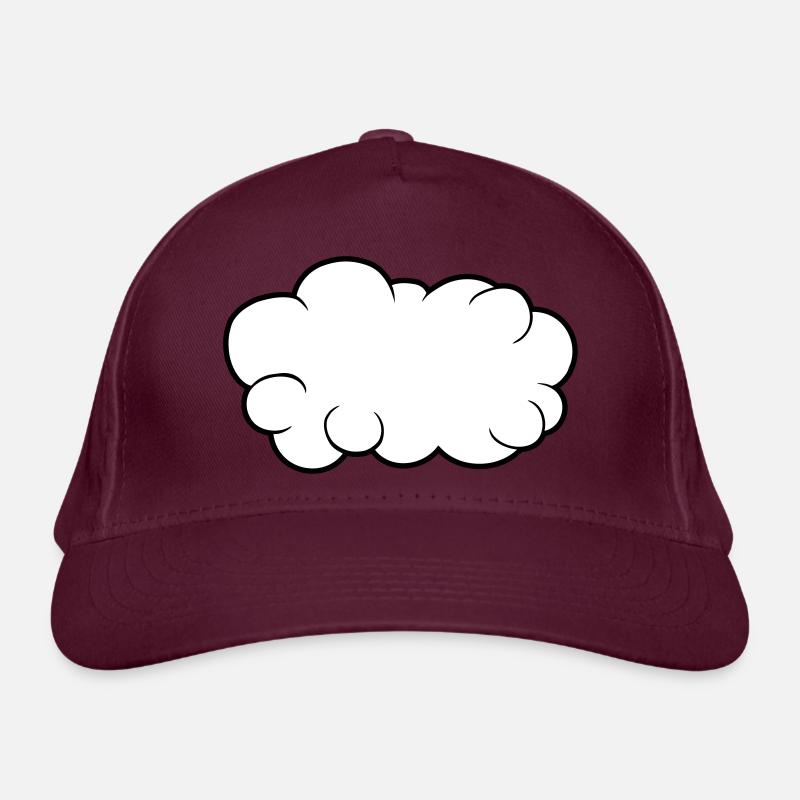 Cloud Cartoon Design Organic Baseball Cap