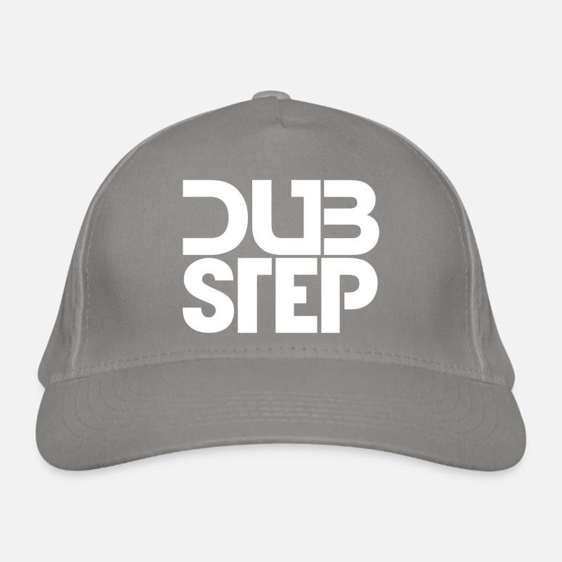 Dub Step Techno Musique Party Club Texte Lettrage Casquette classique bio