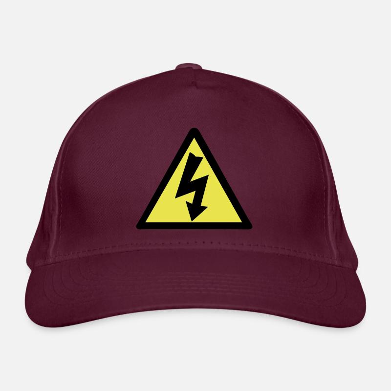 Electricity Warning Organic Baseball Cap