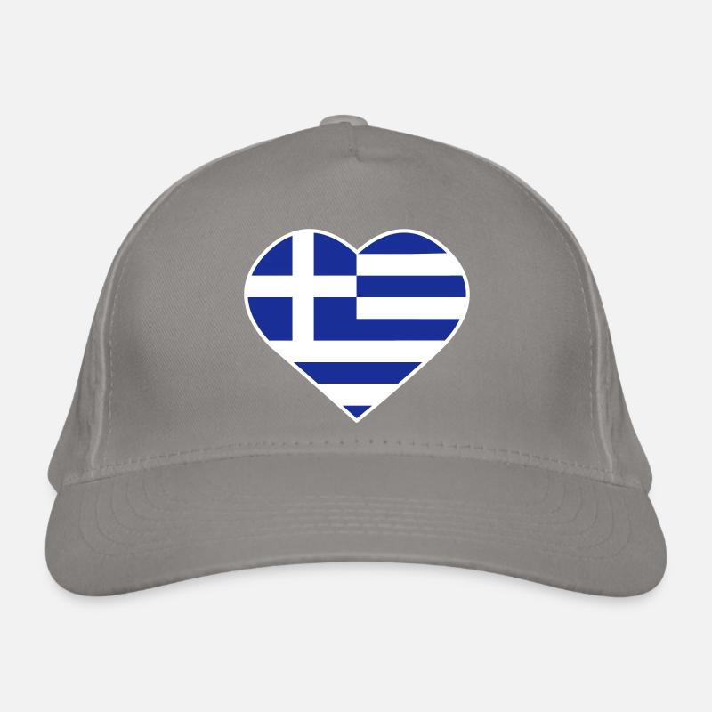 Me encanta Grecia Gorra de béisbol ecológica