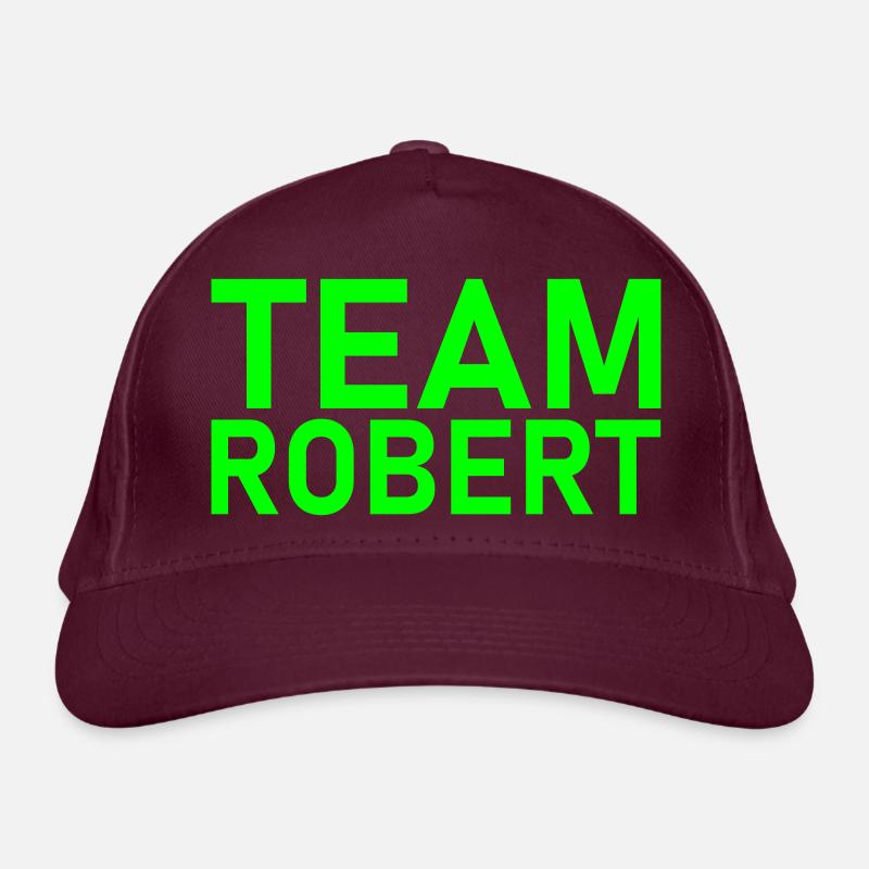 team robert leuchtgrün Bio-Baseballkappe