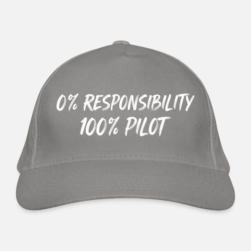 0 % Responsabilité 100 % Pilote Casquette classique bio