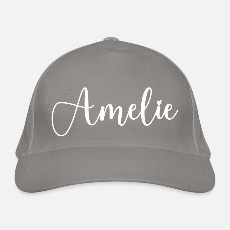 Nom d’Amélie Casquette classique bio