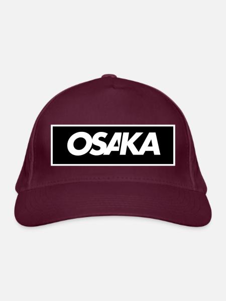 OSAKA - Bio-Baseballkappe - Burgunderrot