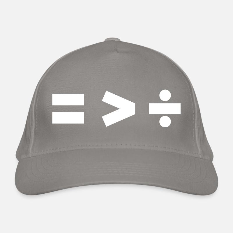 Minimalist Math Symbol Design Organic Baseball Cap