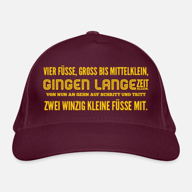 Dicton de bébé Casquette classique bio