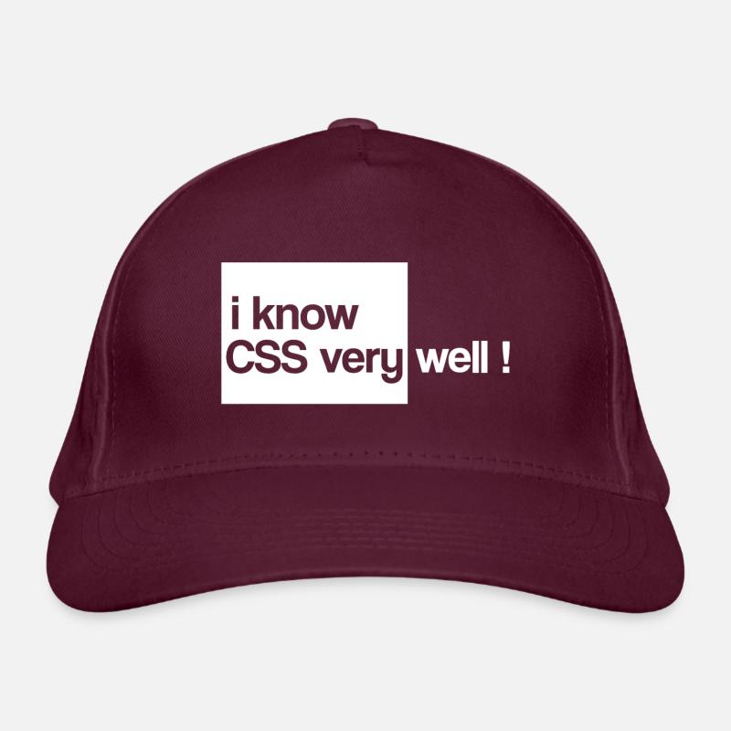 Ich weiß, css html sehr gut Bio-Baseballkappe