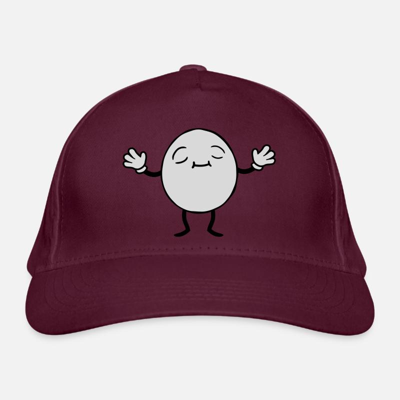 Egg Man Design Organic Baseball Cap