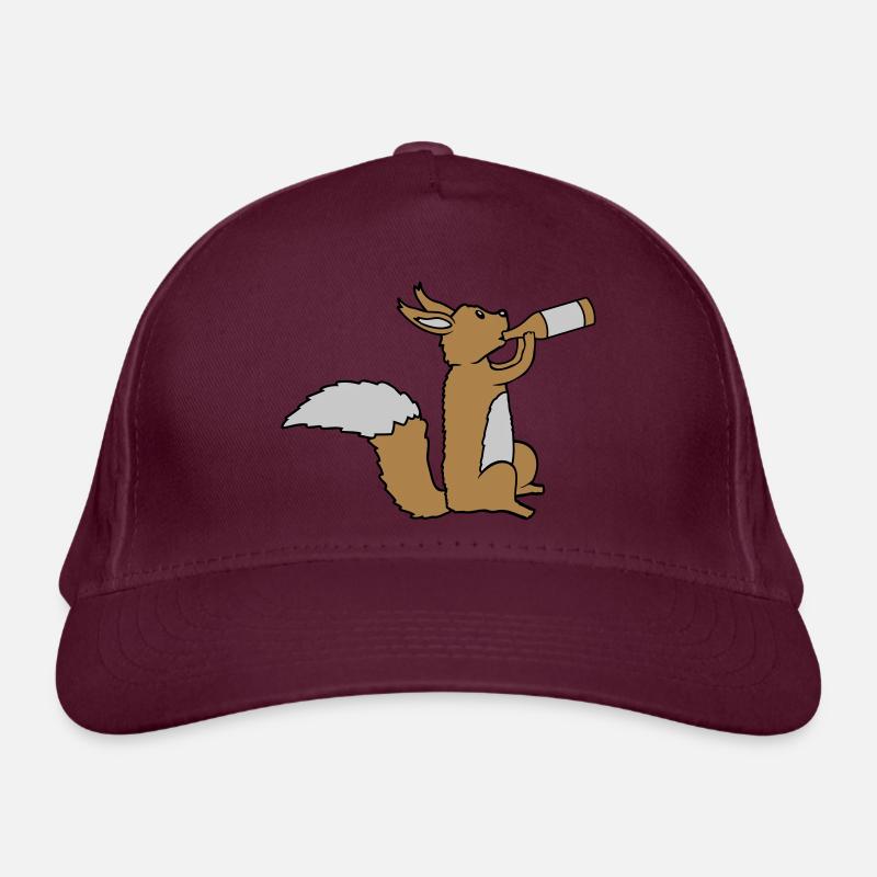 Écureuil buveur de bière Casquette classique bio