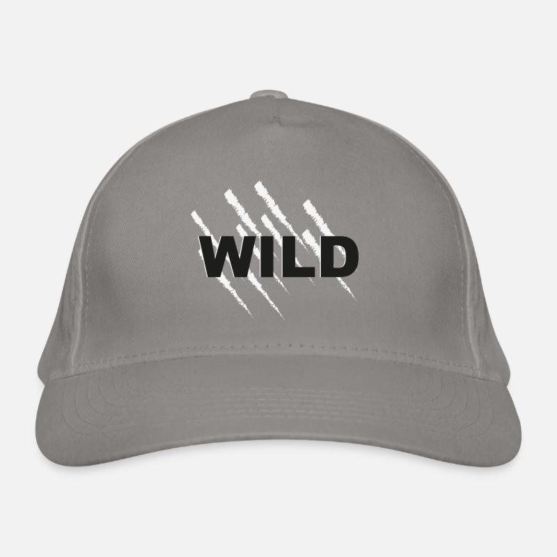 WILD Kratzmuster Logo Bio-Baseballkappe