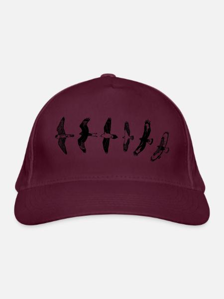 RAPTOR RALLY - Casquette classique bio - bordeaux  - Devant