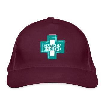 Hygiene Symbol Pharmacy Clean Clean Cleaning Devil - Organic Baseball Cap - burgundy - Front