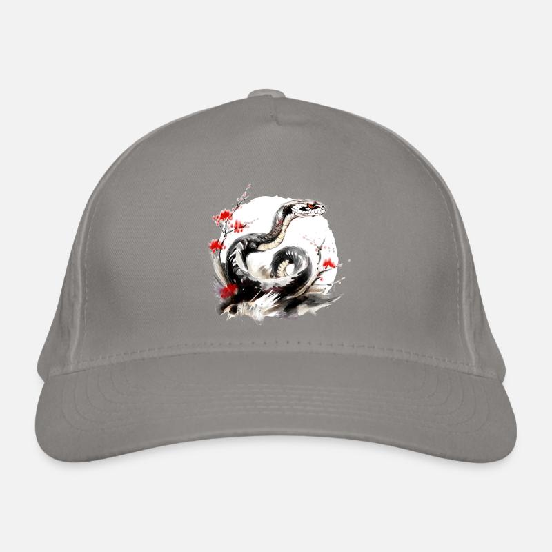 Chinesisches Sternzeichen Schlange Bio-Baseballkappe