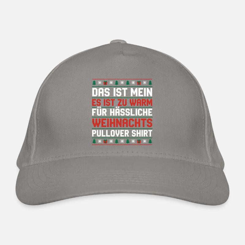 Trop chaud pour les pulls de Noël moches Casquette classique bio