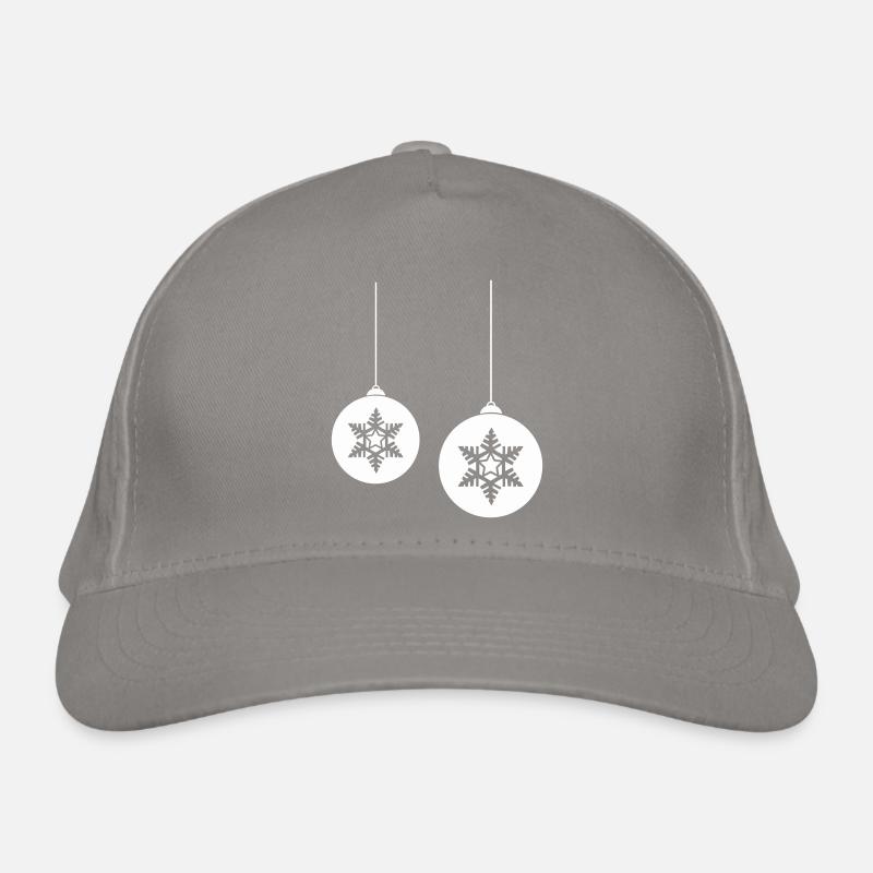 Weihnachtskugel stern 2 Bio-Baseballkappe