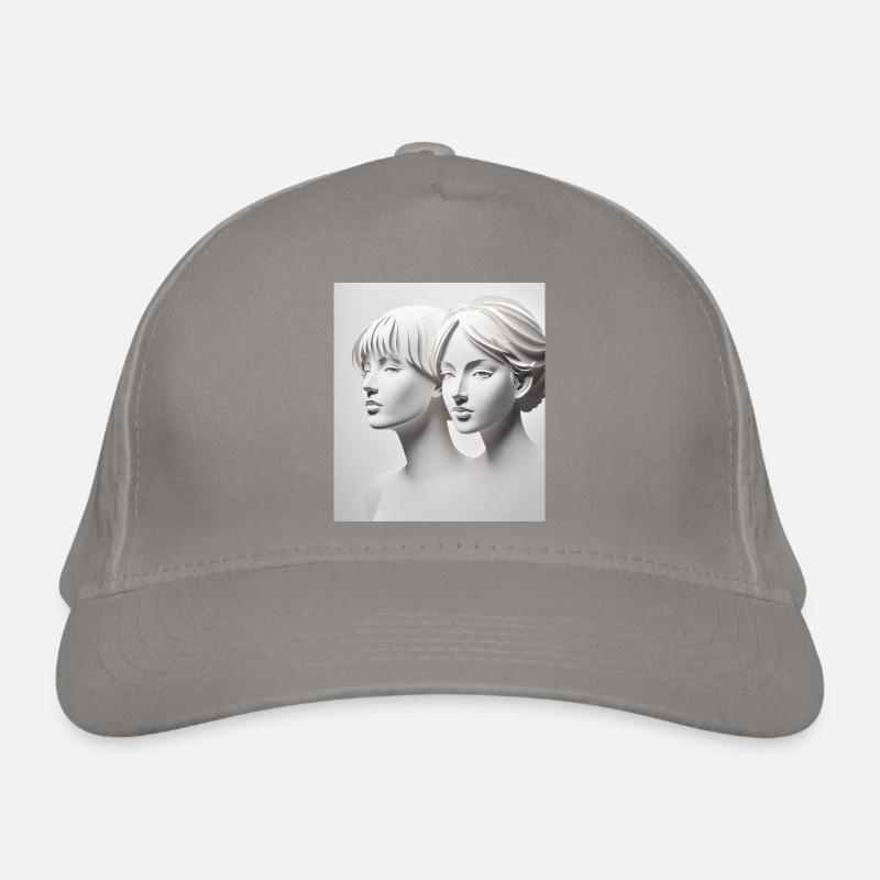Silhouetten aus Papier Bio-Baseballkappe