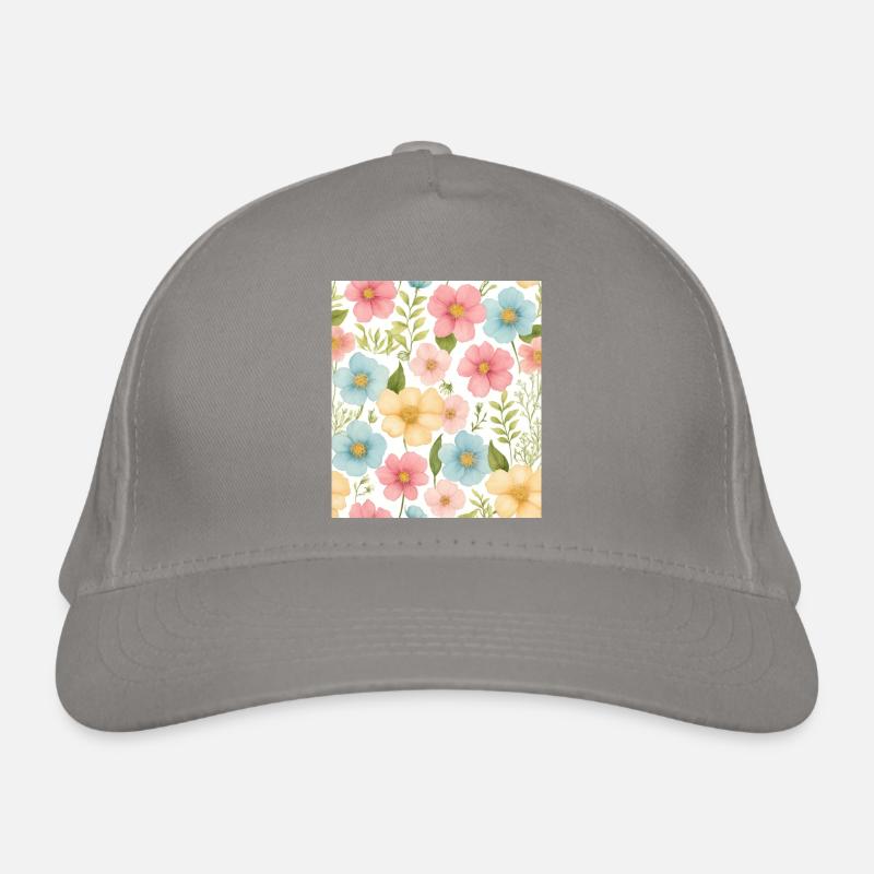 Floral pattern Organic Baseball Cap