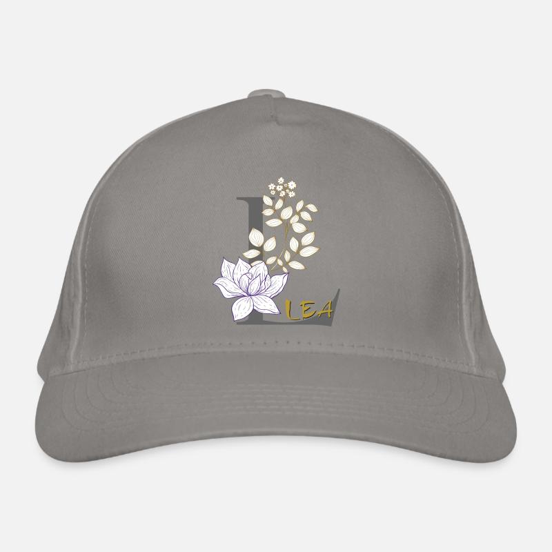 Letter L Initial Lea Organic Baseball Cap