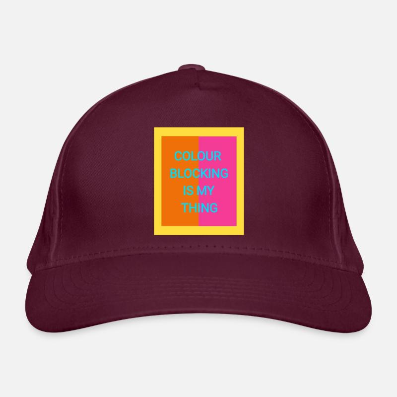 Colour Blocking Organic Baseball Cap