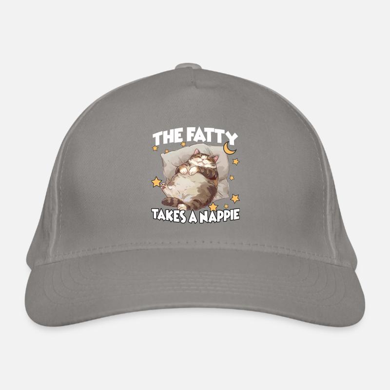 Gift for cat lovers & late risers Organic Baseball Cap