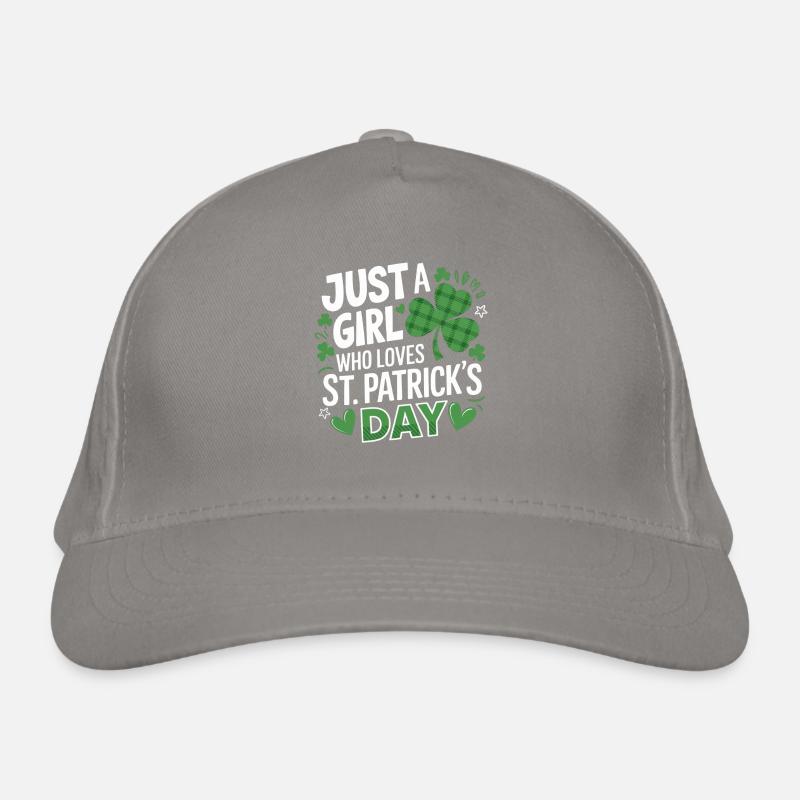 Nur ein Mädchen liebt St. Patrick's Day Bio-Baseballkappe
