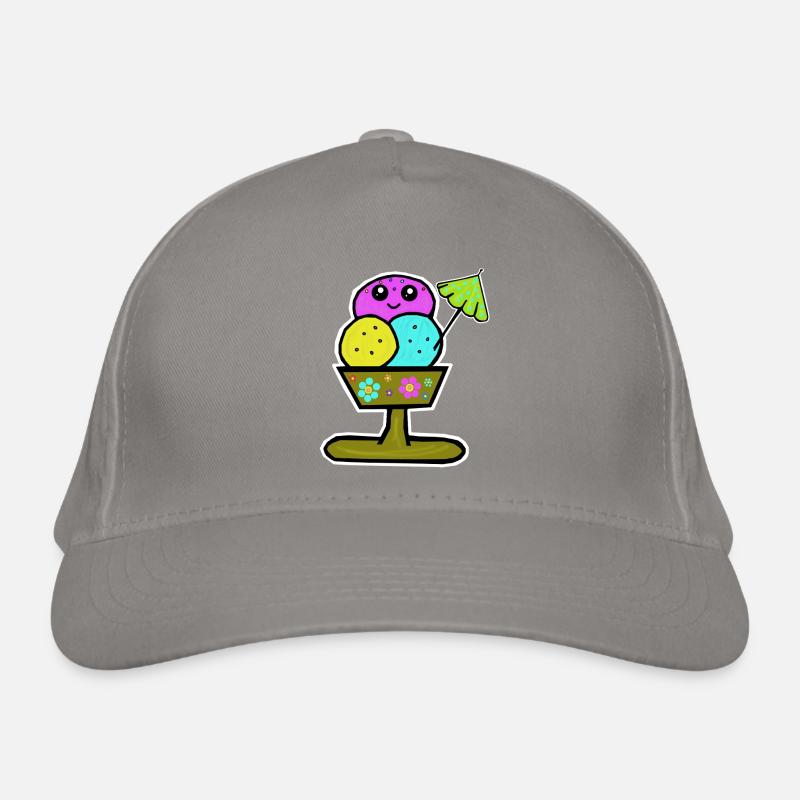 Bunter Eisbecher Eiscreme Eiskreme Eis Organic Baseball Cap