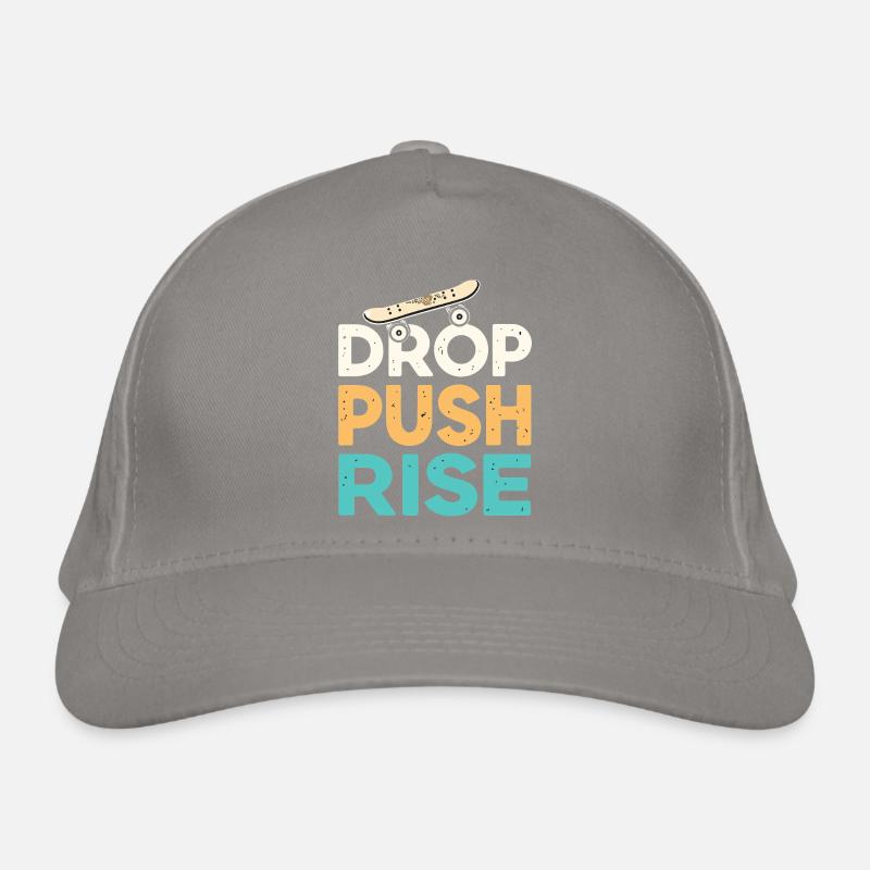 Drop Push Rise Skateboard Rétro Casquette classique bio
