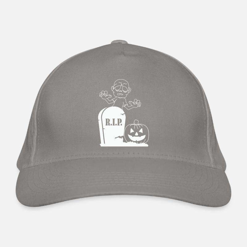 Rip Pumpkin Zombie Organic Baseball Cap