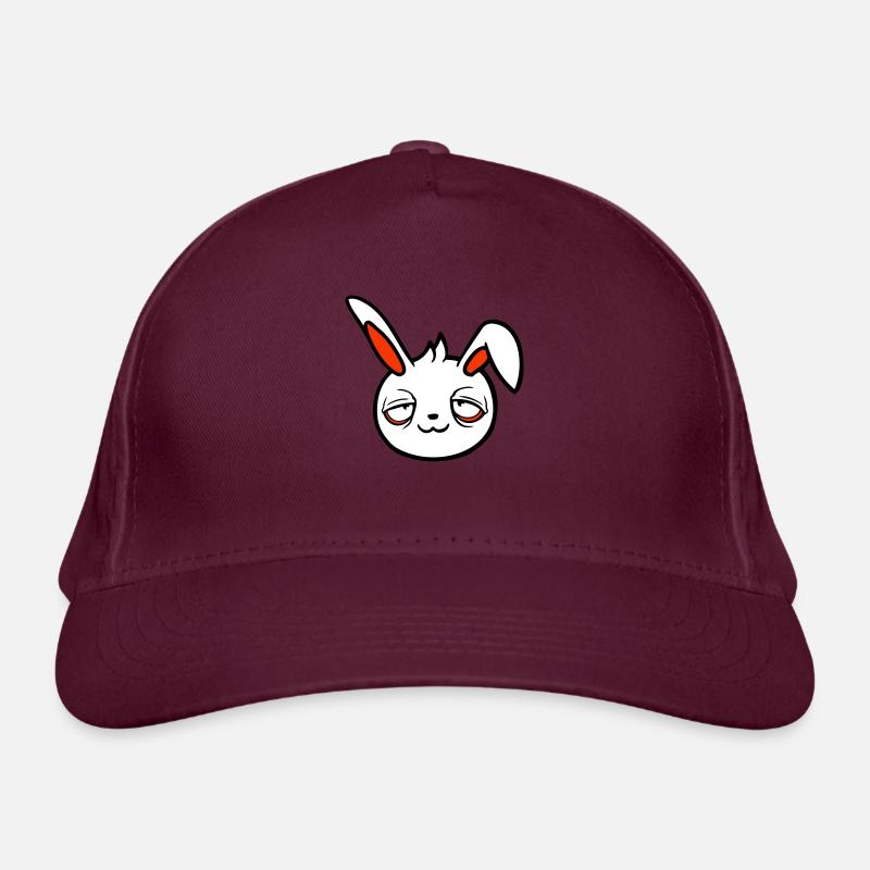 Lapin Fatigué Confus Détendu Rouge Cernes Chill Casquette classique bio