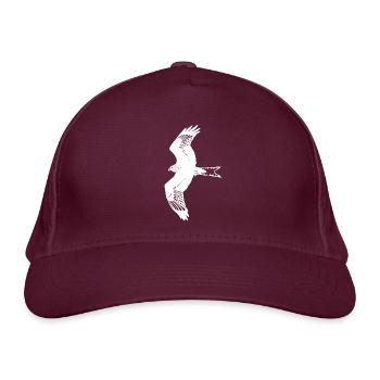 SOARING RED KITE - Organic Baseball Cap - burgundy - Front